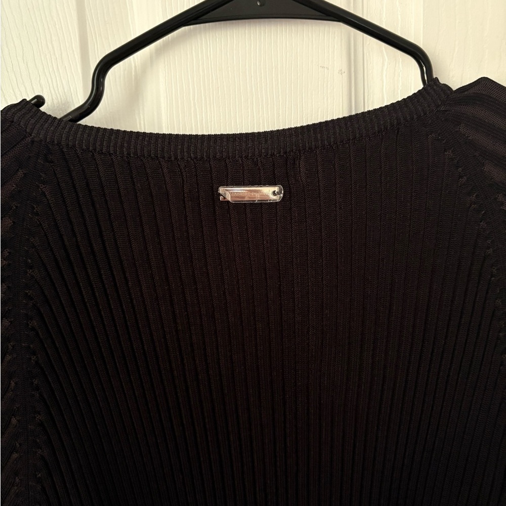 Maniere De Voir Black Ribbed Knitwear - Picture 8 of 8